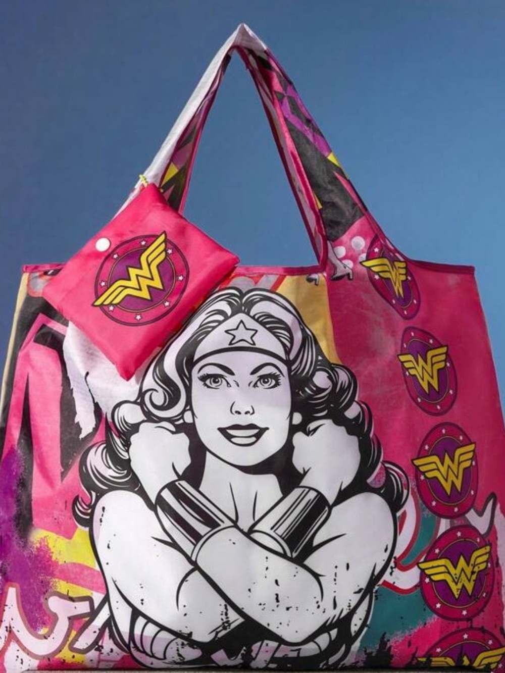 Wonder Woman, DC Comics, Reusable Foldable Tote Bag, Licensed, NEW